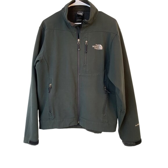 The North Face Mens Apex S Gray Softshell Fleece Jacket Full Zip Active 9096 - Picture 8 of 10